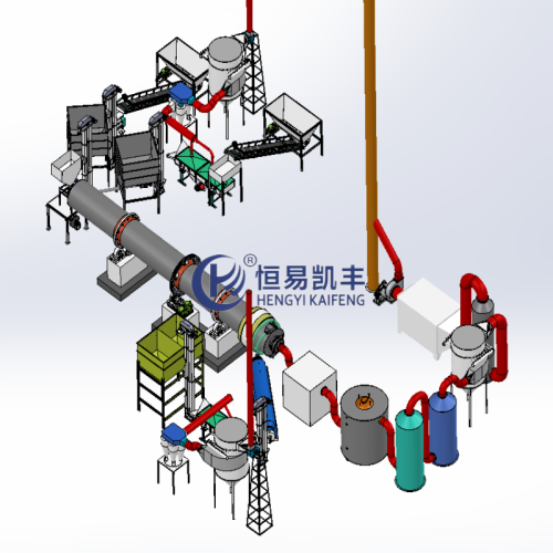 Processo di carbonizzazione della biomassa