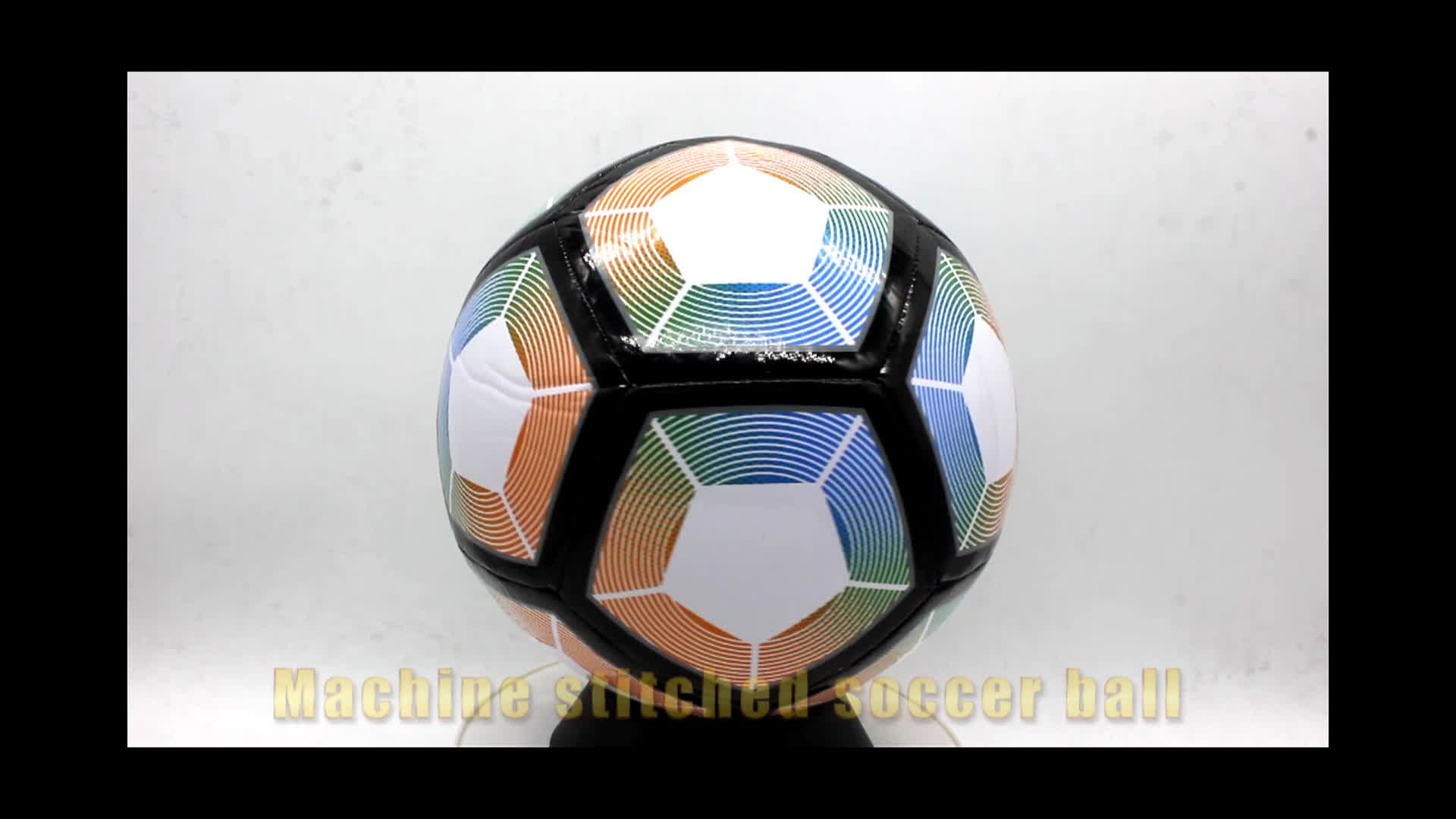 Ballon de Football Custom Machine genähte Fußball Größe 5 PVC Leder Fußball1