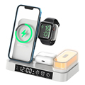 Hot Selling 3-in-1 Fast Charging Station: Wireless Charger with Alarm Clock and Night Light1