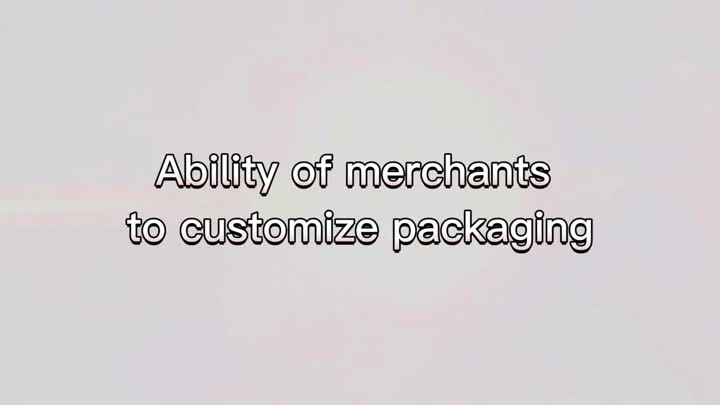 Supplier packaging customization ability