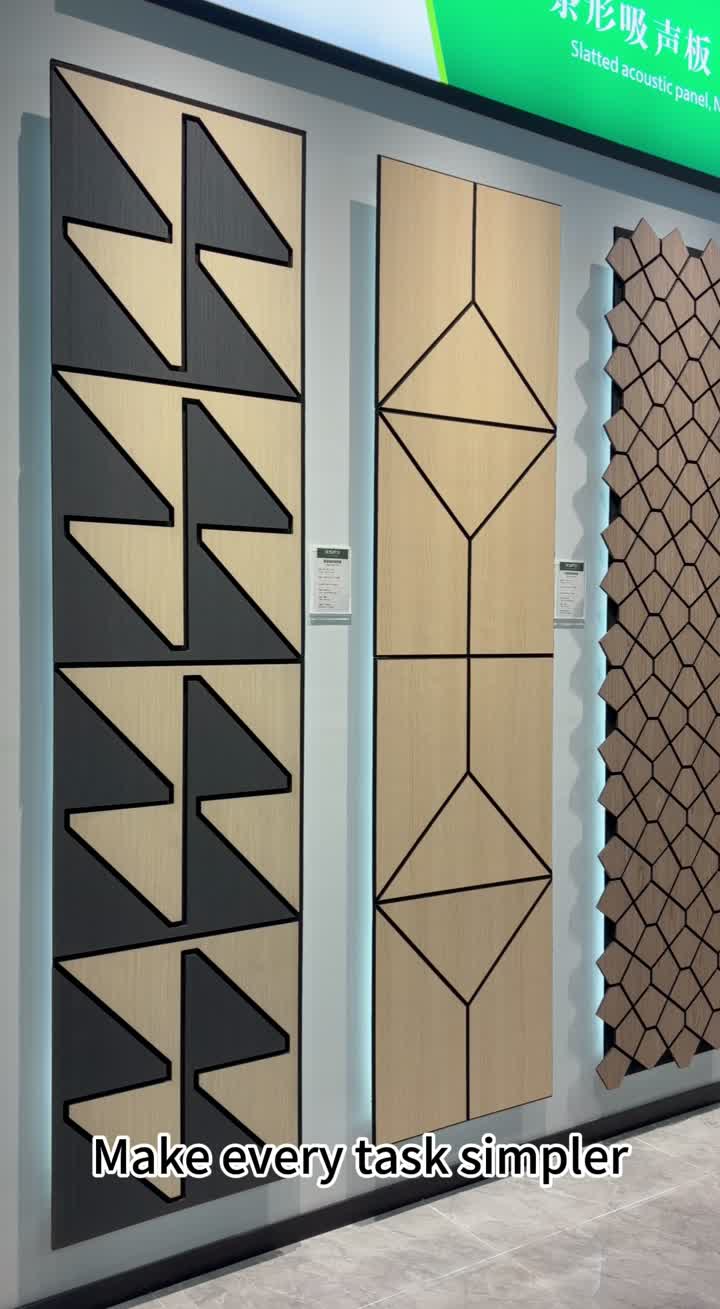 Somos TianGe Acústica. Especializada en la producción de Akupanel, Panel acústico de fibra de poliéster, Panel acústico perforado y otros acústicos.