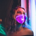 Fashionable USB Rechargeable 7 Lighting Colors Halloween Luminous LED Face Mask1