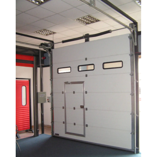 What should be noted when installing industrial lift doors?