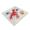 Factory Wholesale Custom Printed Home Sublimation Clear Tempered Glass Coasters1