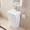 Modern Ceramic WC Pedestal & Square Basin - Wholesale Sanitary Ware1