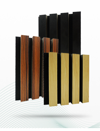 Tiange Wall And Ceiling Soundproof Slats Laminated Pet Wooden Veneera Acoustic Panel For Auditorium Hall