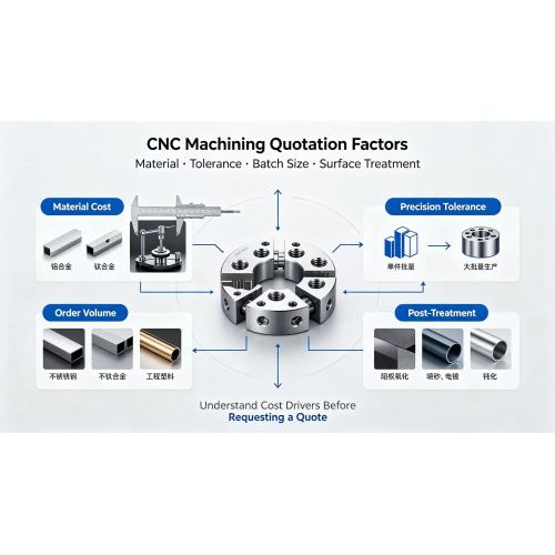 A Breakdown of Factors Affecting CNC Part Quotes | Analysis of Material, Tolerances, Batch Size, and Surface Treatment Costs