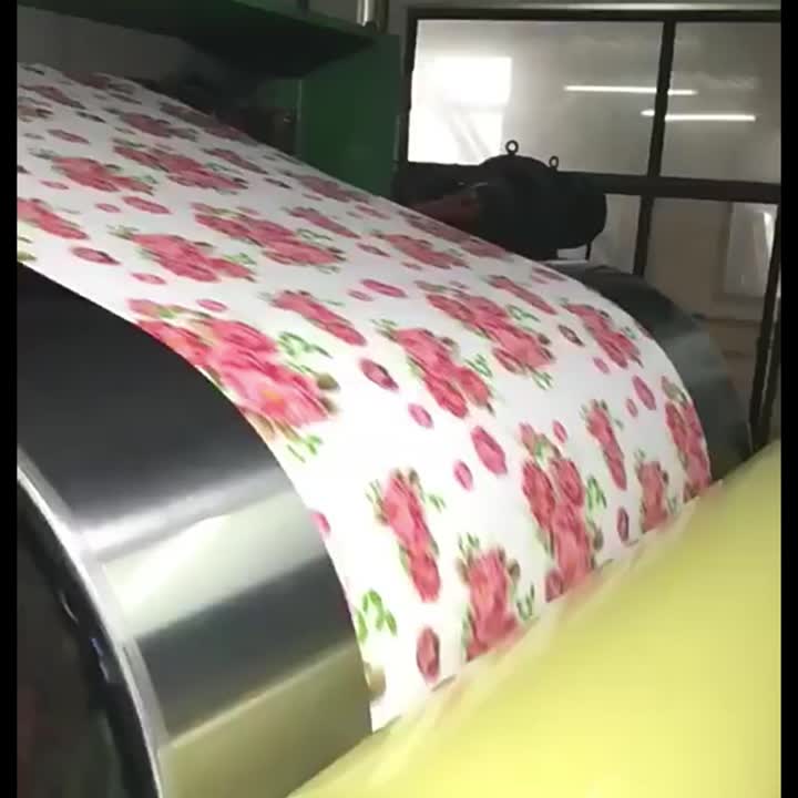 Color coating roll