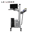 Optical Fiber Laser Marking Machine with CO2 Laser, QR Code, and Automatic Boom Type for Plastic Marking1