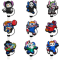 Wholesale Pack of 20 8mm Silicone Straw Toppers for Kids' Drinkware: Dust-Proof Wine Accessories with Halloween Style and Stitch Design1