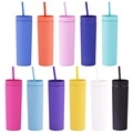 Double Wall Pastel Rubberized Travel Tumbler Mug1