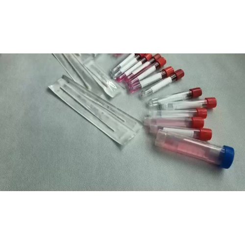 Video-Virus transport tube with swab