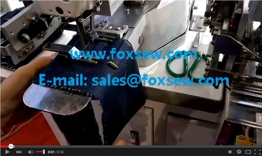 Automatic Belt Loop Attaching Sewing Machine