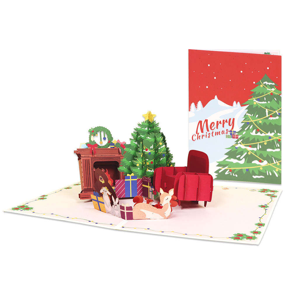 کارت صحنه کریسمس پاپ آپ