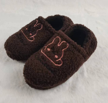 teddy velvet indoor shoes for kids