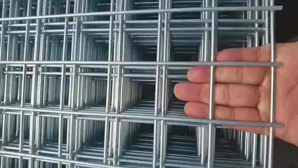 12 -miernikowy spawany panelu siatki z drutu/alwanizowany żelazny drut 2x2 Malla Elektrosoldada 75 mm spawany drut panel 1