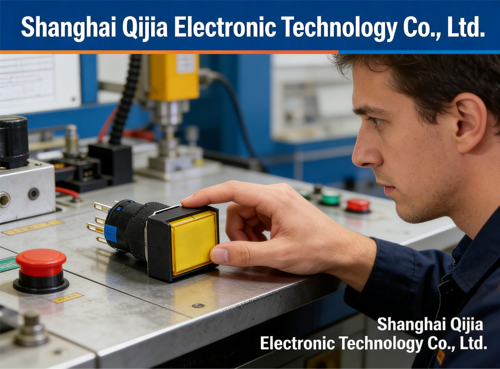 مفاتيح ضغط على زر مستديرة متعددة الألوان للتحكم الصناعي