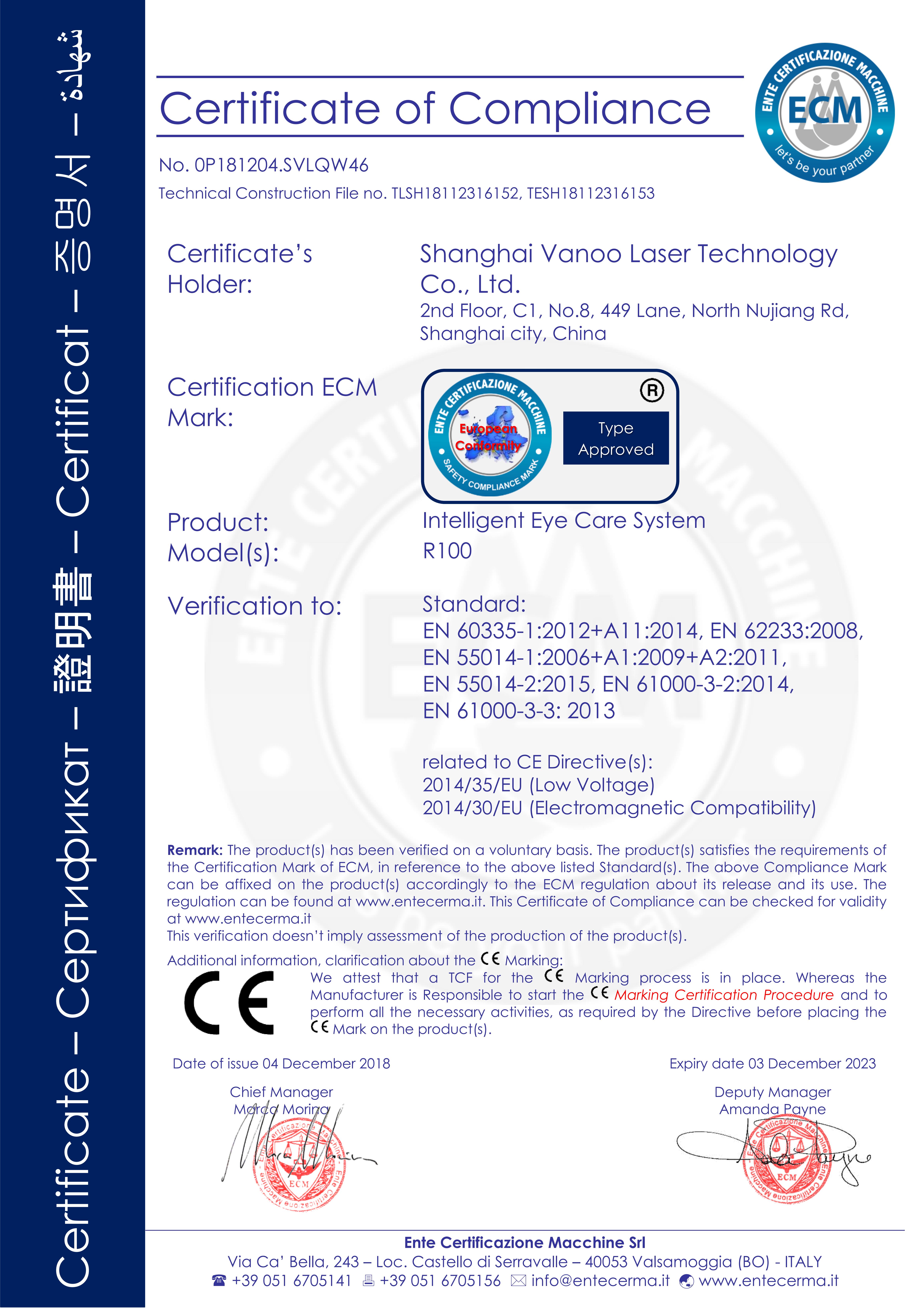 Certificate of Compliance