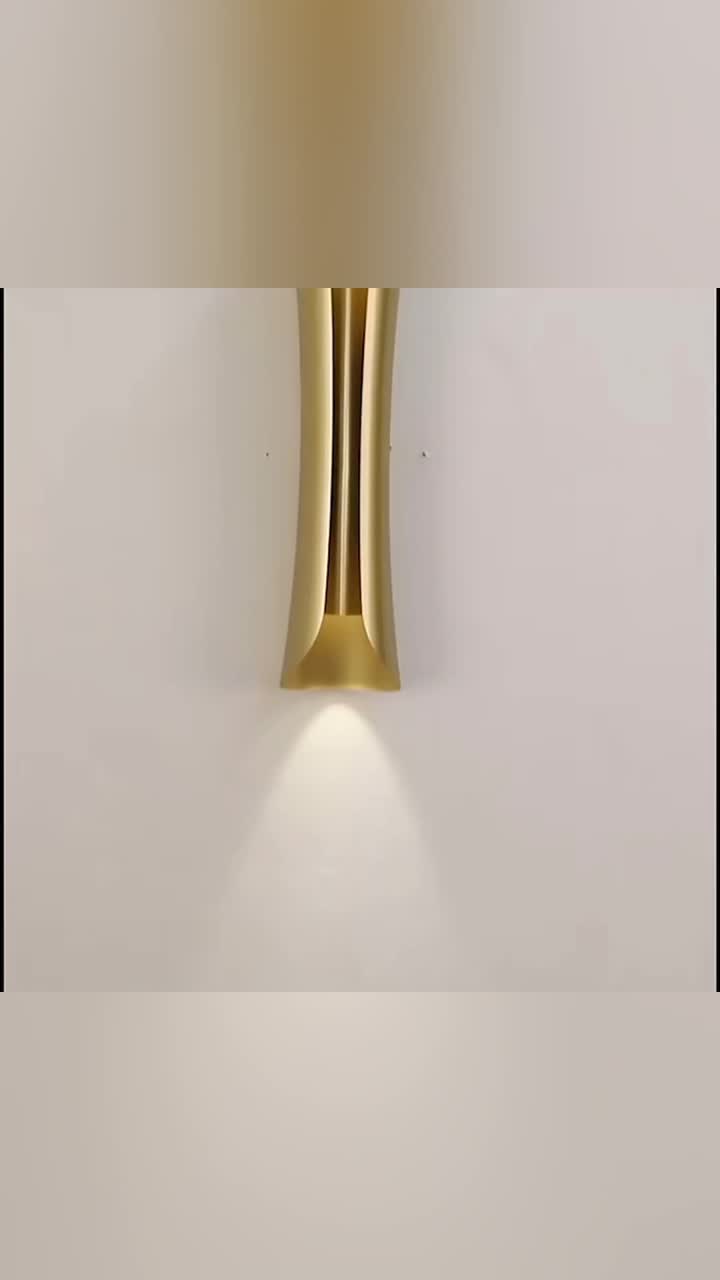 Nowoczesna luksusowa lampa ścienna