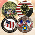 Wholesale Price U.S. Custom 3D Metal Stamped Commemorative Coin  3D Challenge Coin1