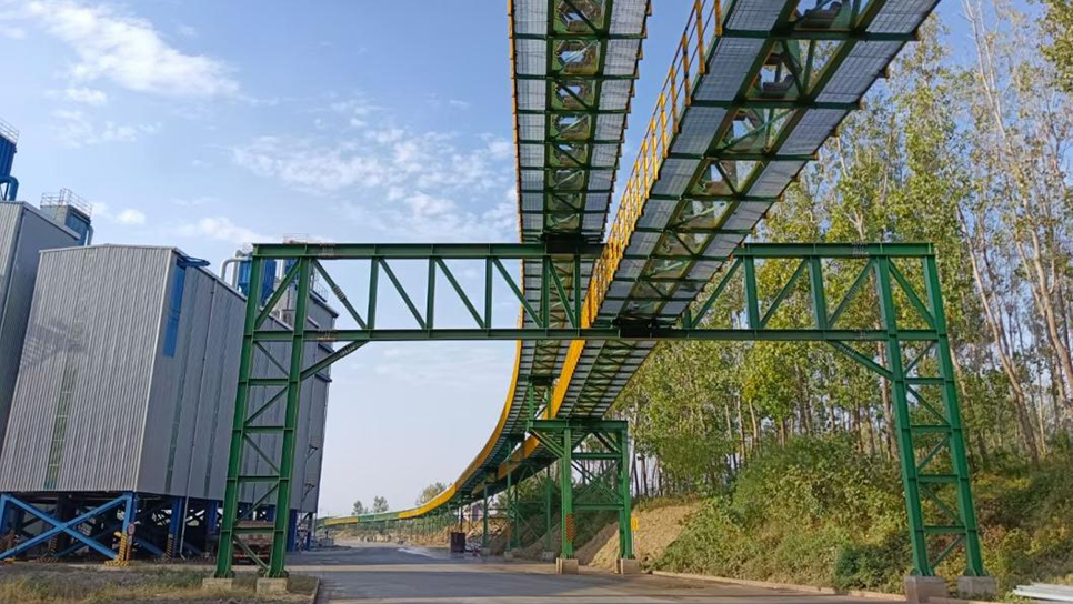 Hệ thống băng tải hình ống của dự án Nhà máy thép ZHONGXIN