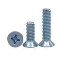 Customized Carbon Steel Machine Screws: M2, M4 Sizes, #8 Gauge, Color Zinc Plated, Countersunk Flat Heads1
