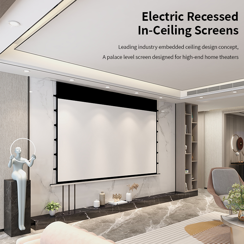 Electric In-Ceiling Screens Projection Screen HD