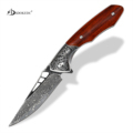 Tactical Damascus Folding Knife for Outdoor Survival and Self-Defense1