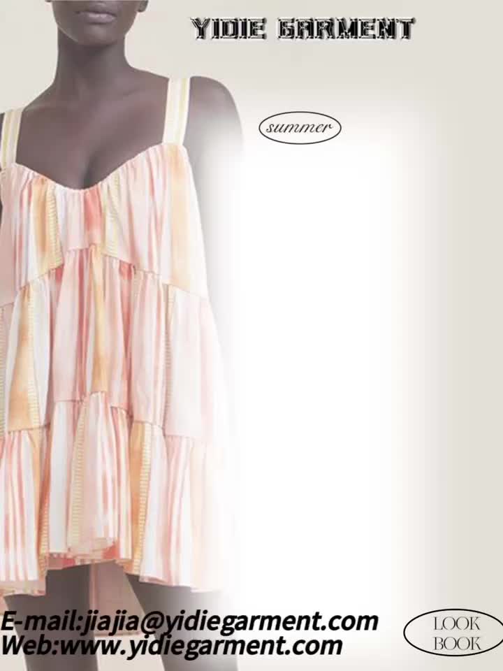Women's Pink Stripe-print Dress