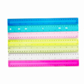 30cm Colorful Transparent Rulers - DIY Drawing Plastic Ruler Set1
