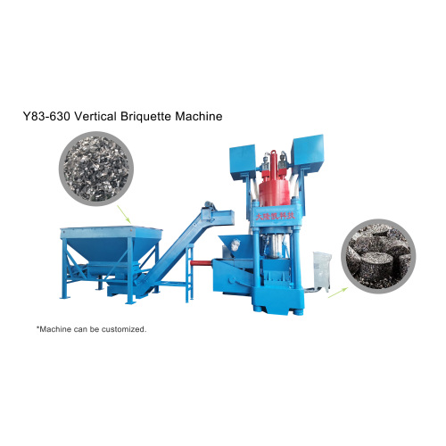 Y83-630 Vertical Scrap Metal Chip Briquetting Machine