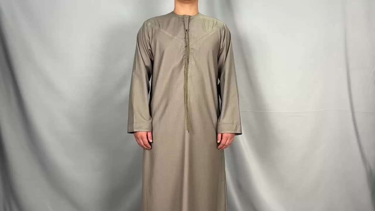 HJ EMMR03 Bliski Wschód w stylu narodowym tureckie szaty hurtowe jubba thobe arab alharamain men1