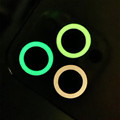 Hawkeye Titanium Metal Ring Luminous Tempered Glass Camera Lens Protector for iPhone 14/15 Pro Max 16 Plus1