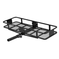 Car Hitch Mount Cargo Baggage Luggage Carrier Rack Basket with Bend Square Tube Connector1