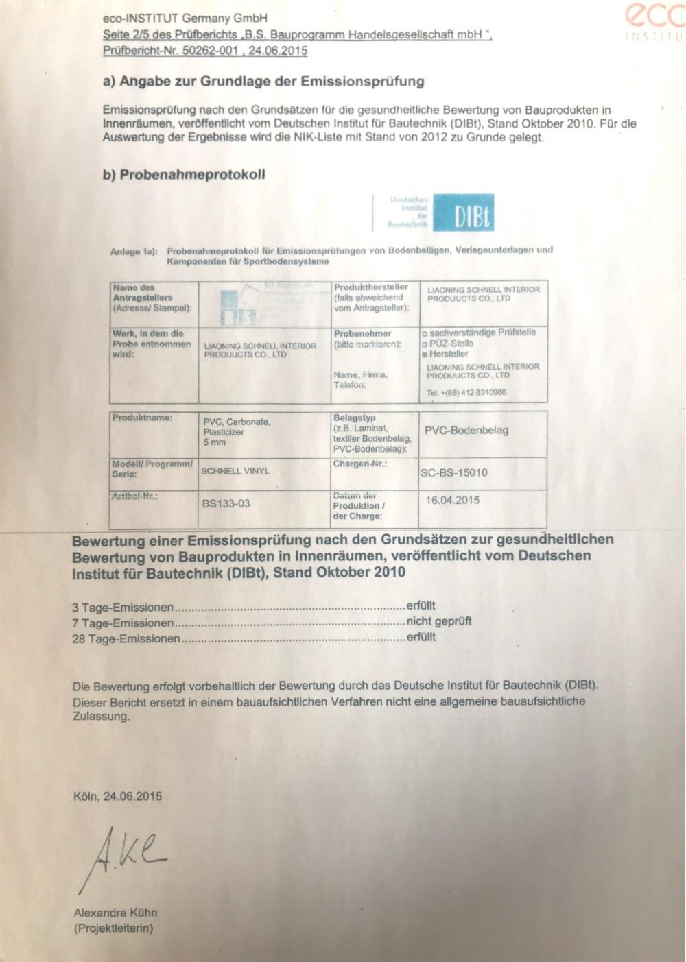 German environmental protection agency testing