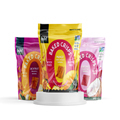 Low Moq Custom Logo Print Laminated Resealable Plastic Zipper Bag With Clear Window Stand Up Pouch Packaging For Food Package1