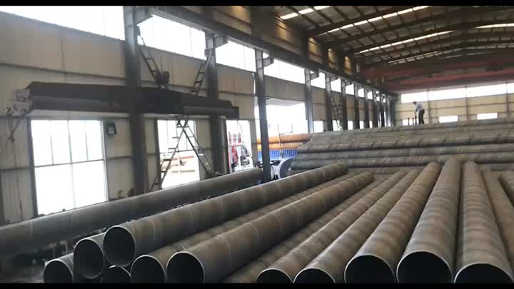 Large Diameter SSAW Spiral Welded Steel Pipe