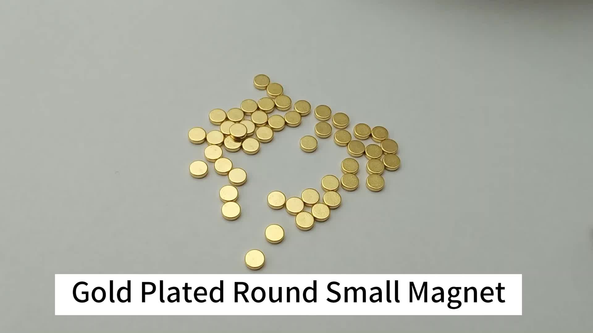 Gold Plated Small Sintered Neodymium Round Magnet1