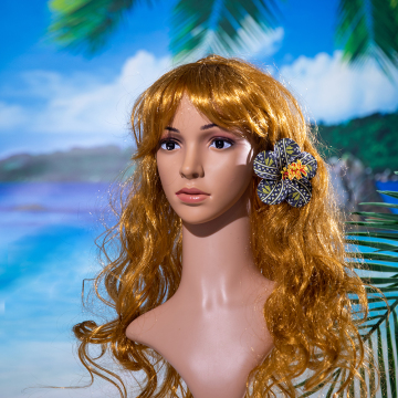 hibiscus flower hair pick