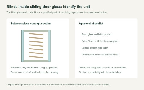 Sliding Glass Door with Blinds Inside: Check the Glass Unit