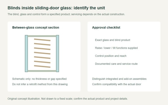 Sliding Glass Door with Blinds Inside: Check the Glass Unit