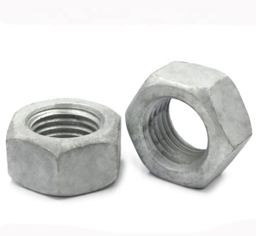 Porca sextavada ASME B18.2.4.6M de alta qualidade Óxido preto Mão esquerda Porcas sextavadas direita ASTM A194 2H Métrica/Ince Tamanho Nuts1