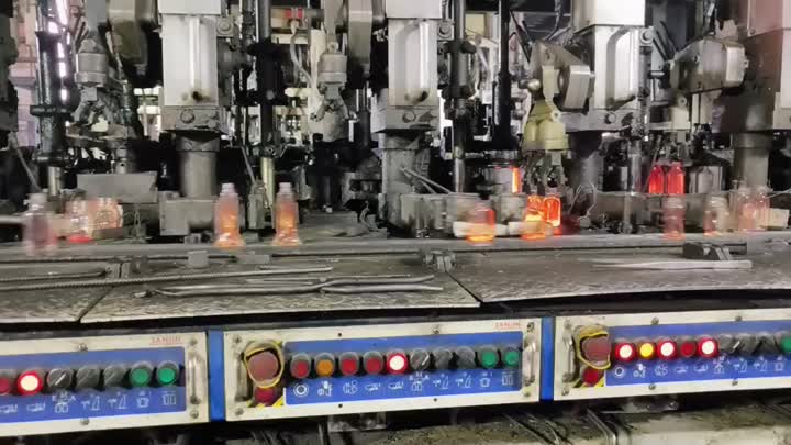 Glass bottle production