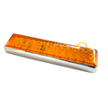 Chrome Truck Trailer LED Side Marker Lights - Amber Front Rear Clearance Indicator Tail Turn Signal1