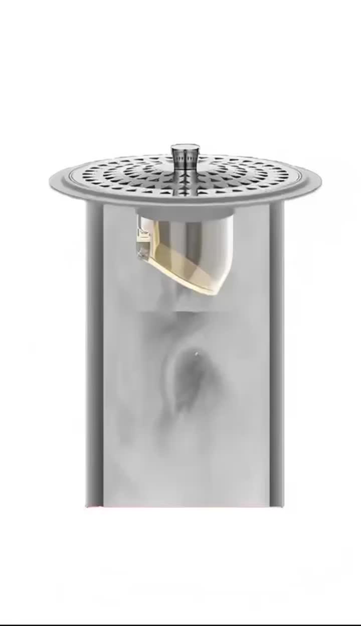 Elegantes Abflussrohr aus Edelstahl