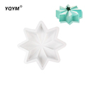 French Mousse Silicone Cake Mold - New Year Snowflake Star Shape1