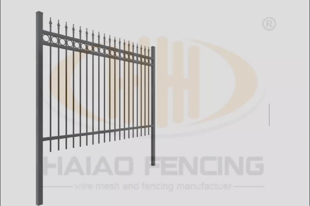 Conception de clôture en acier Corten en acier préfabriqué de haute qualité durable Conception