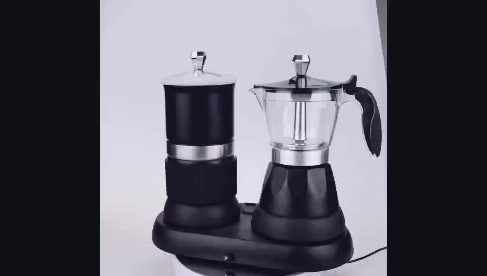 espresso coffee maker & milk froth set coffee mach