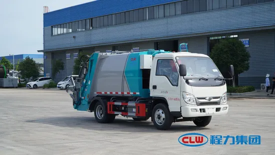 Trak Sampah Padat Foton 4X2 4.5cbm untuk Pengumpulan Sisa Kawasan Kediaman Kecil1