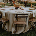 Prix ​​bon marché meuble commercial mariage nature rectangle rectangle forme de banquet pliant en bois Tableau 1